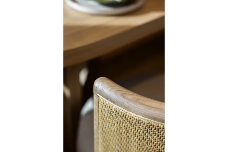 Spice Of Life II Yacht Photos Pics Close-up of woven chair backrest on Sunreef 60 yacht, 2025 model.