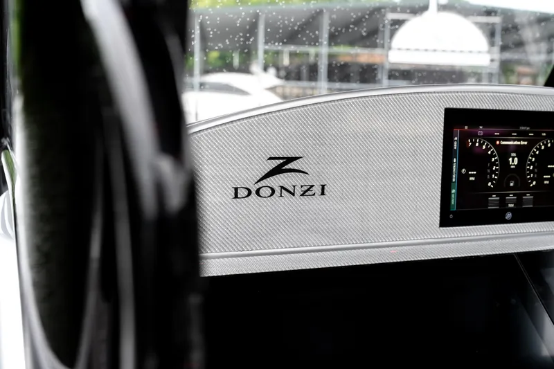  Yacht Photos Pics Dashboard of 2025 Donzi 39 VRZ boat with digital display.
