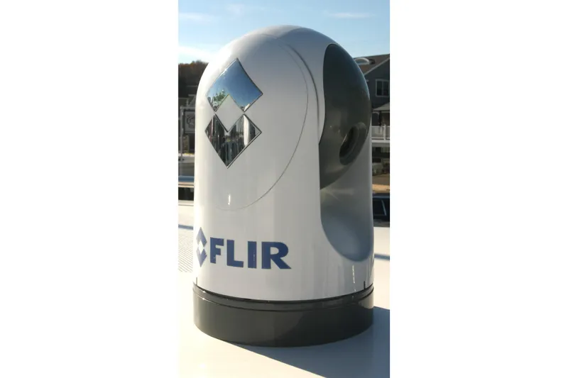  Yacht Photos Pics FLIR thermal camera on 2017 Osprey 30 Fisherman boat deck.