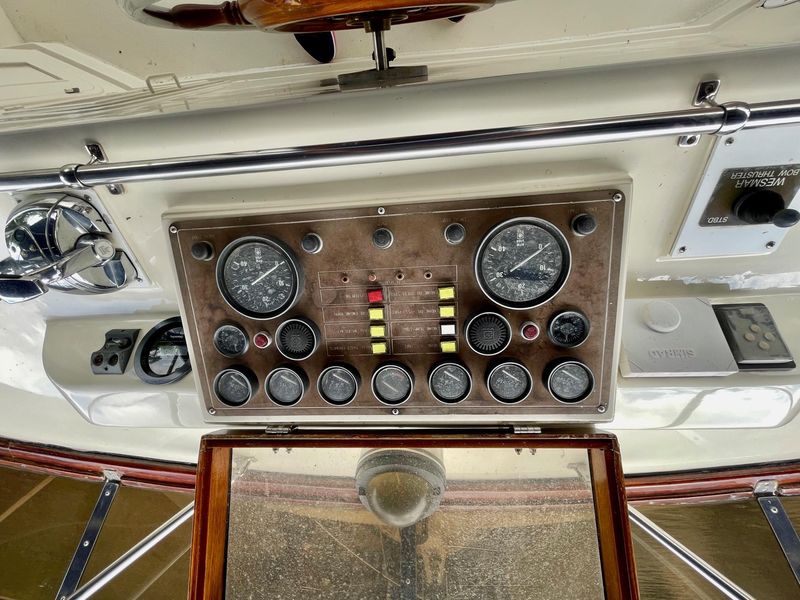 1986 Angel Med Yacht Cockpit Pilothouse