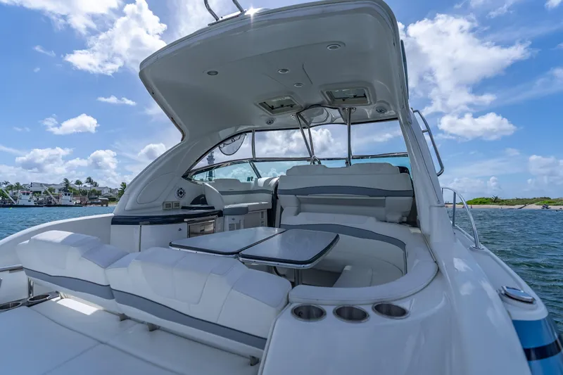  Yacht Photos Pics 2022 Formula 40 Performance Cruiser on water, featuring luxurious seating and sleek design.