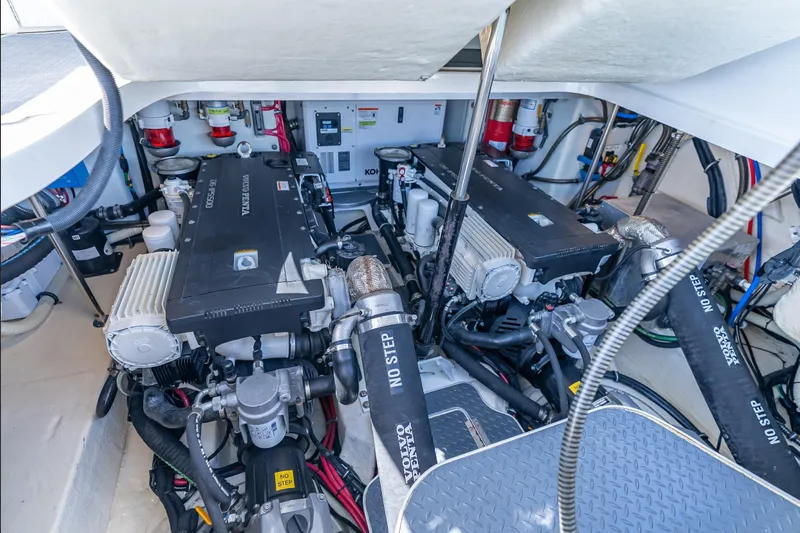  Yacht Photos Pics Engine room of 2022 Formula 40 Performance Cruiser with Volvo Penta engines.