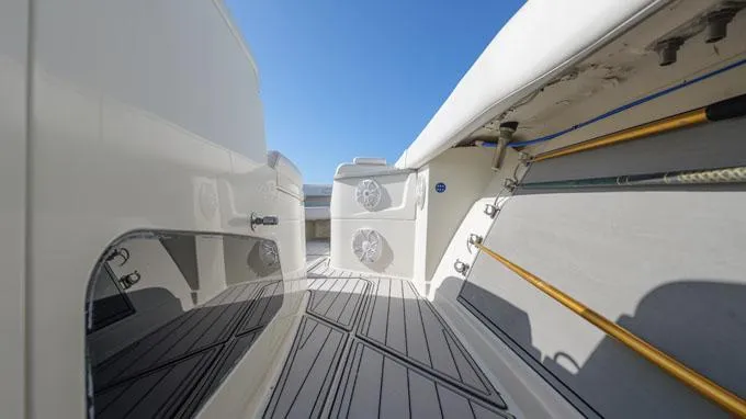 Reel Addiction Yacht Photos Pics 2016 HCB Suenos 53 boat interior with sleek design and modern features.