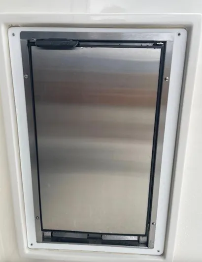  Yacht Photos Pics Stainless steel panel on a Carver C43 Coupe 2016 boat.