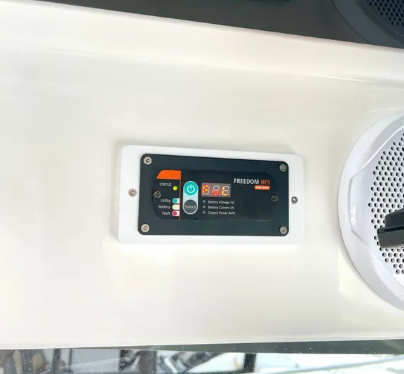  Yacht Photos Pics Control panel on a 2019 Jeanneau NC 895 boat, featuring Freedom HFS system.