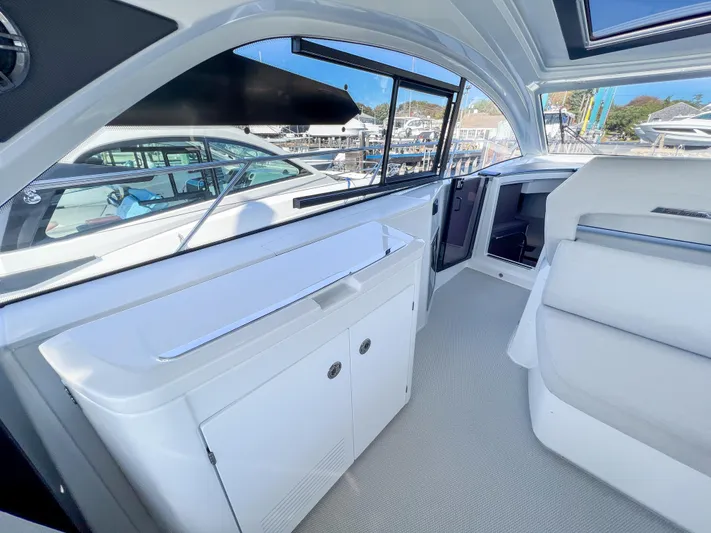 In Stock Yacht Photos Pics 2024 Beneteau Gran Turismo 45 interior with sleek design and modern amenities.