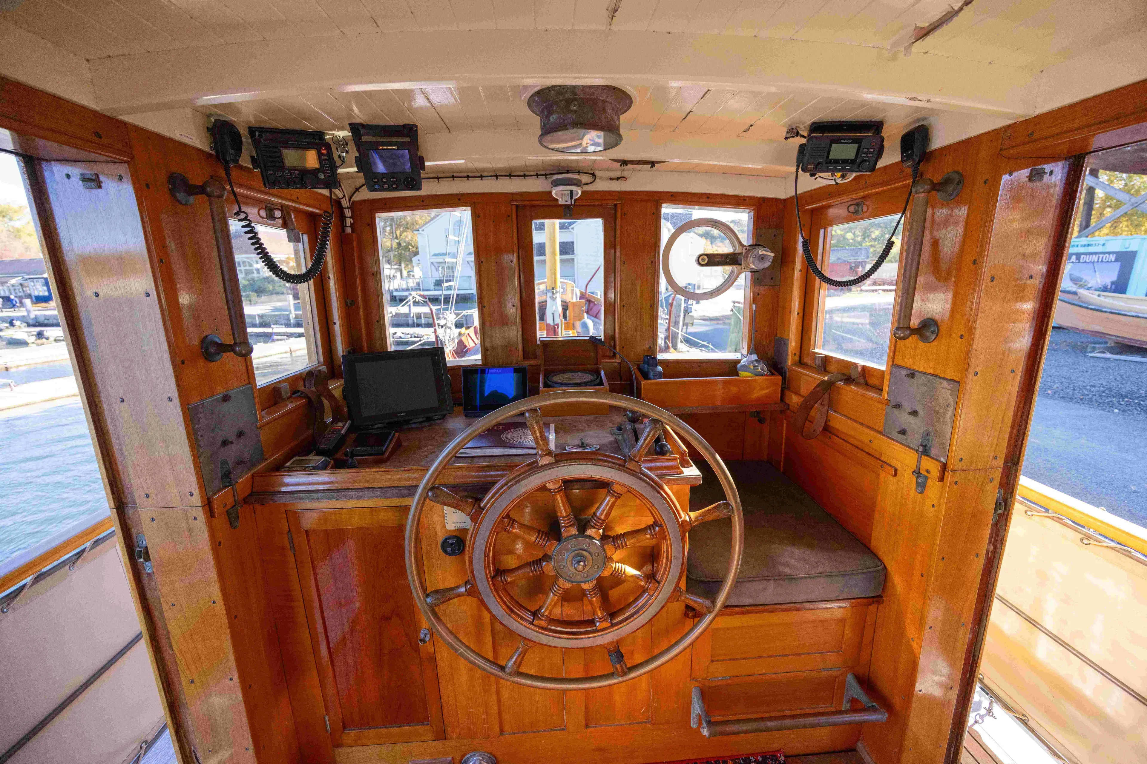 Little Vigilant Yacht Photos Pics pilot house viewing forward