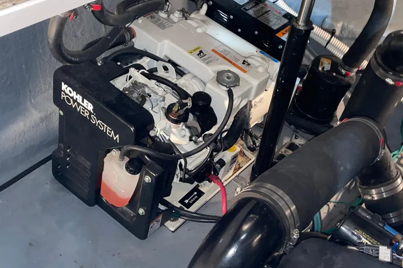  Yacht Photos Pics Kohler power system in 2003 Sea Ray 340 Sundancer engine compartment.