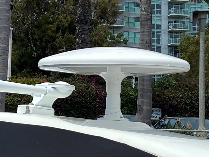  Yacht Photos Pics Radar dome on a 2017 Formula 350 Sun Sport boat.