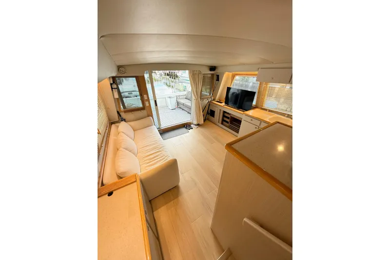 Sea B's Yacht Photos Pics Looking Aft from Companionway Stairs