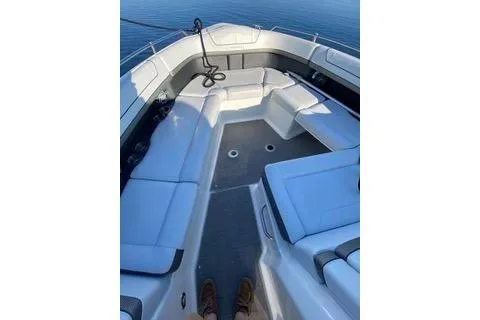  Yacht Photos Pics 2018 Formula 350 Crossover Bowrider with spacious seating on calm water.