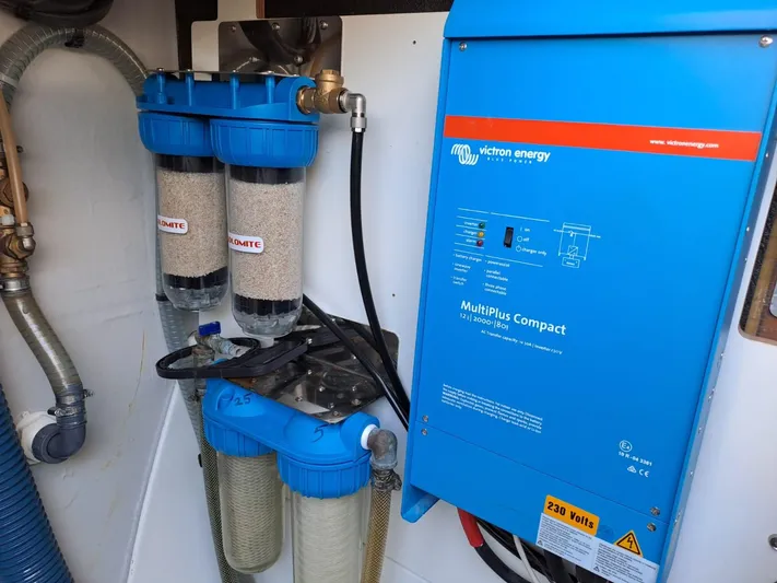  Yacht Photos Pics Electrical and filtration system on a 2018 Fountaine Pajot Saona 47 catamaran.