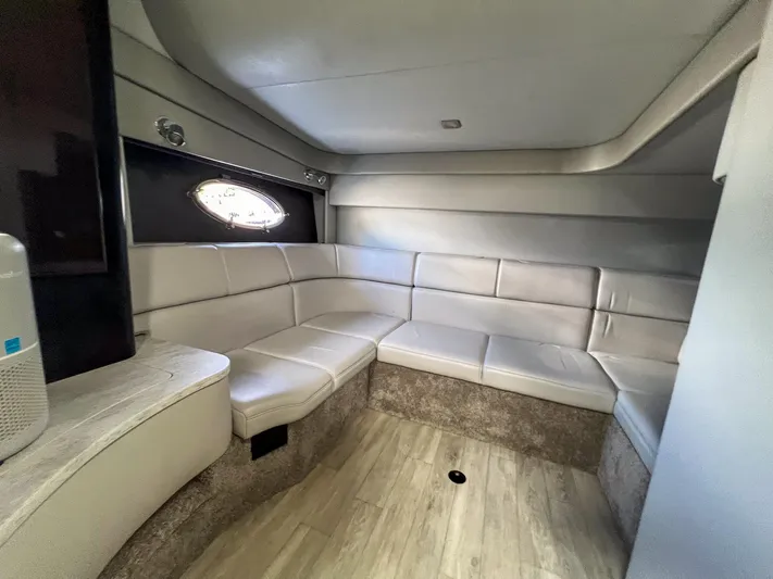 Liquid Asset Yacht Photos Pics 2017 Formula 40 PC yacht interior with plush seating and modern design.