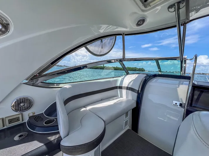 Liquid Asset Yacht Photos Pics Interior of a 2017 Formula 40 PC yacht with ocean view.