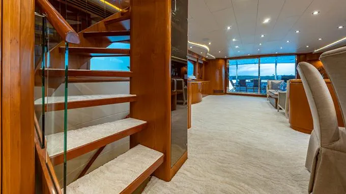 B Happy Yacht Photos Pics Skylounge steps