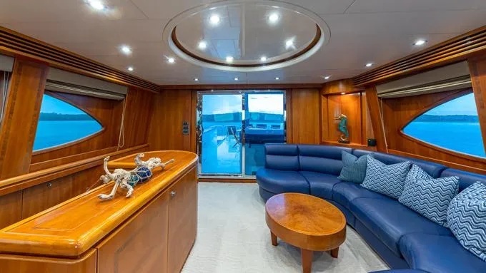 B Happy Yacht Photos Pics Skylounge looking aft