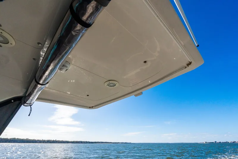 Osprey Yacht Photos Pics View from a 2008 Protector 410 Targa boat over the sea.