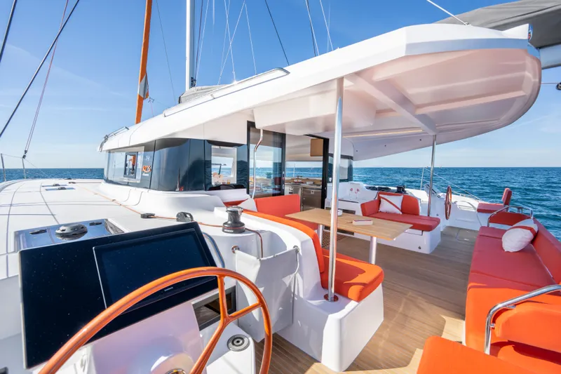 Tbd Yacht Photos Pics Excess EXCESS 14 catamaran 2026 with modern deck design.