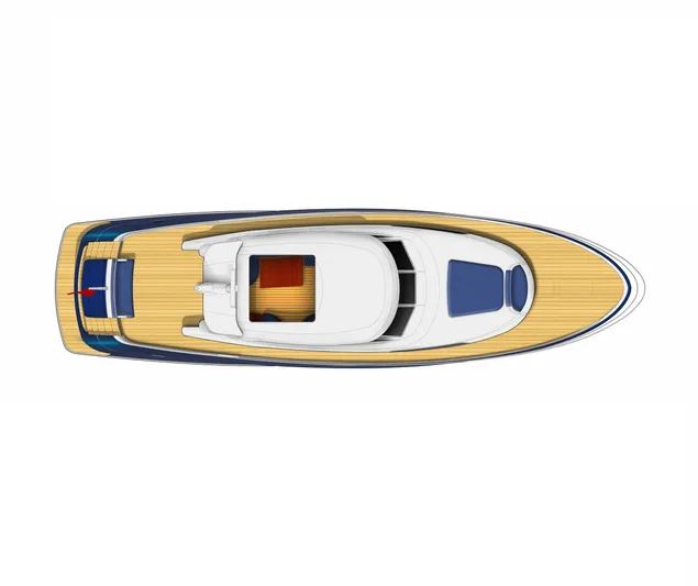  Yacht Photos Pics Top view of 2026 Elling E6 yacht with sleek design and spacious deck layout.