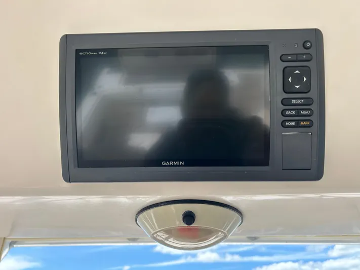 She Bot It II Yacht Photos Pics Garmin echoMAP 94sv on 2007 Grady-White Express 305 boat dashboard.