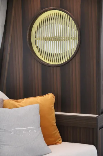  Yacht Photos Pics Luxury interior of Aicon Vivere 66' 2024 yacht with elegant decor.