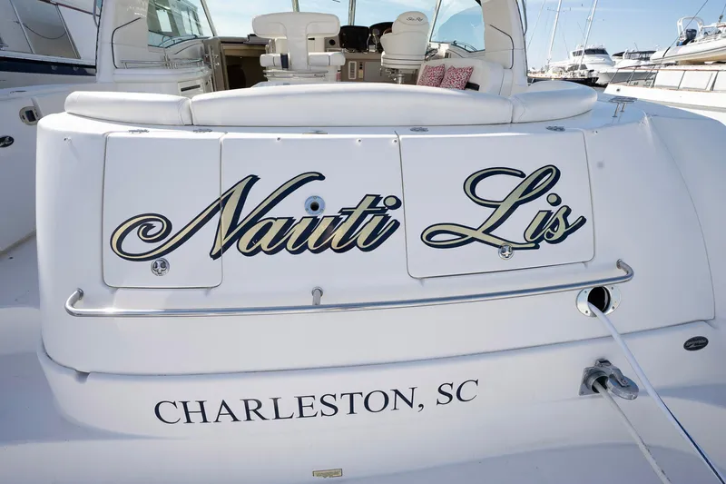 Nauti Lis Yacht Photos Pics 2005 Sea Ray 500 Sundancer yacht named "Nauti Lis" docked in Charleston, SC.