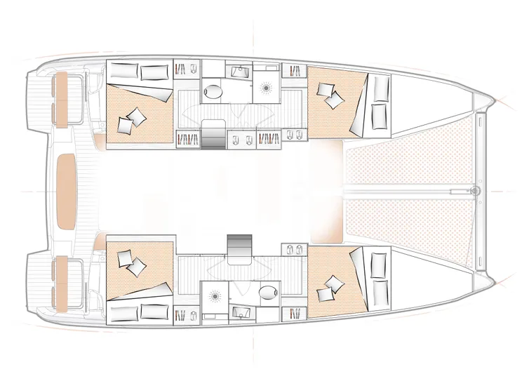 Tbd Yacht Photos Pics Floor plan of Excess EXCESS 11 catamaran, model year 2026.