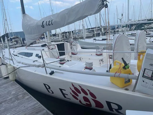 Bear Yacht Photos Pics J/121 at the dock