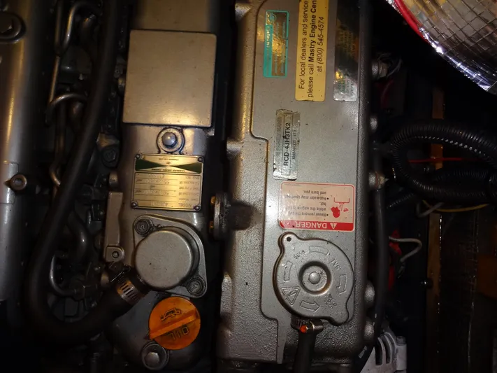 Don't Blink Yacht Photos Pics Looking down on the Yanmar engine