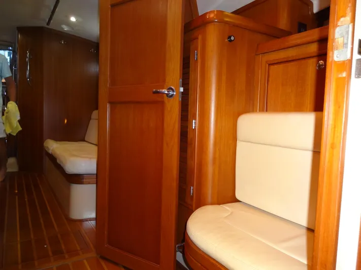 Don't Blink Yacht Photos Pics Master stateroom looking aft