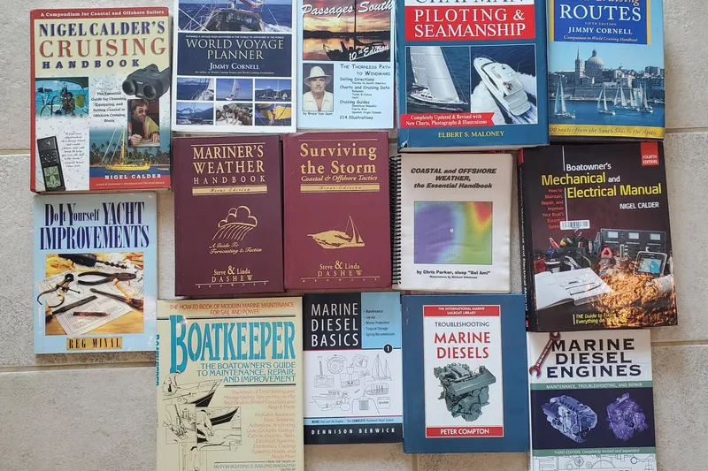 Don't Blink Yacht Photos Pics Collection of sailing and marine maintenance books, ideal for Island Packet 440 enthusiasts.