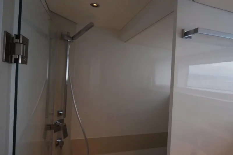  Yacht Photos Pics Modern shower area in 2019 DutchCraft DC56 yacht bathroom.