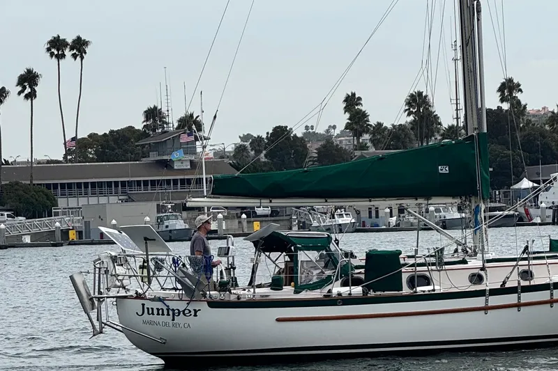 Juniper Yacht Photos Pics 1988 Pacific Seacraft 34 sailboat named Juniper in Marina del Rey harbor.
