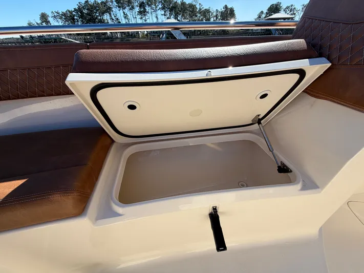  Yacht Photos Pics Storage compartment in 2026 Scout 277 LXF boat.