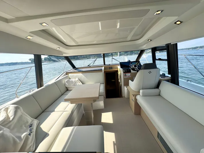 Mighty Mic Yacht Photos Pics Salon Looking Forward w/ Sun Roof Closed