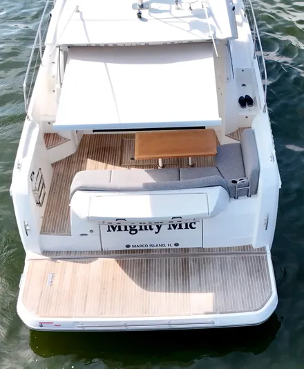 Mighty Mic Yacht Photos Pics Electric Aft Sun Shade - Extended