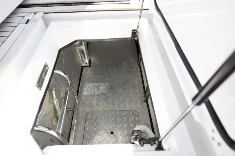  Yacht Photos Pics Engine compartment of 2018 Azimut Verve 40 yacht.