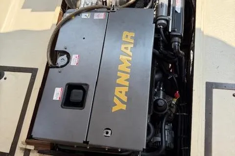 Ilona Yacht Photos Pics Yanmar engine in a 2005 Custom Gannon & Benjamin boat.