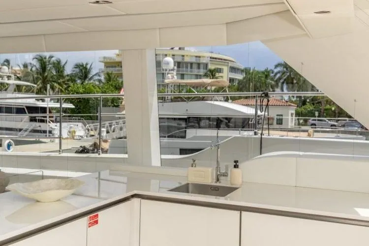 Fat Cat Yacht Photos Pics Luxurious Sunreef Fat Cat 2024 yacht interior with sleek design and modern amenities.