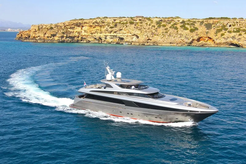 Smooth Operator Yacht Photos Pics Luxury Jongert 39m yacht cruising near rocky coastline, 2011 model.