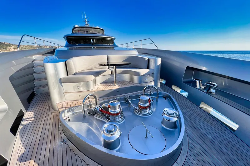 Smooth Operator Yacht Photos Pics Luxurious 2011 Jongert 39m yacht deck with sleek seating and modern fittings.