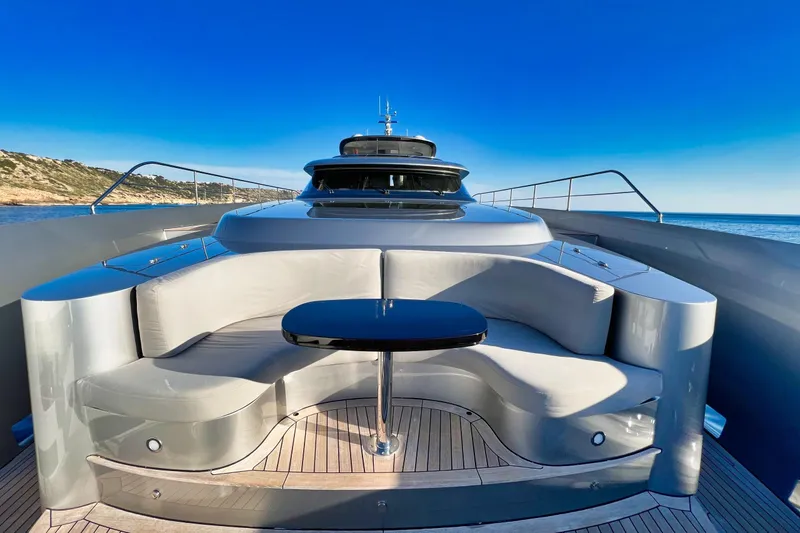Smooth Operator Yacht Photos Pics Luxurious 2011 Jongert 39m yacht deck with elegant seating and ocean view.