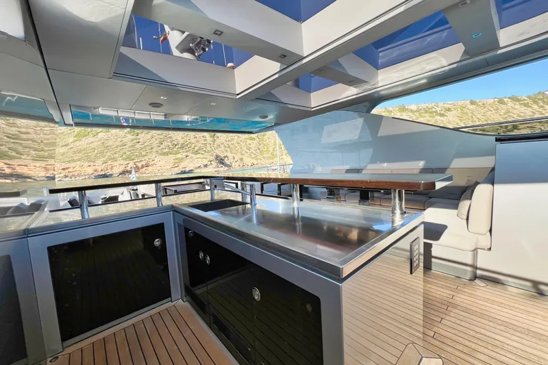 Smooth Operator Yacht Photos Pics Luxurious Jongert 39m yacht interior with modern design, featuring sleek furnishings and panoramic views.