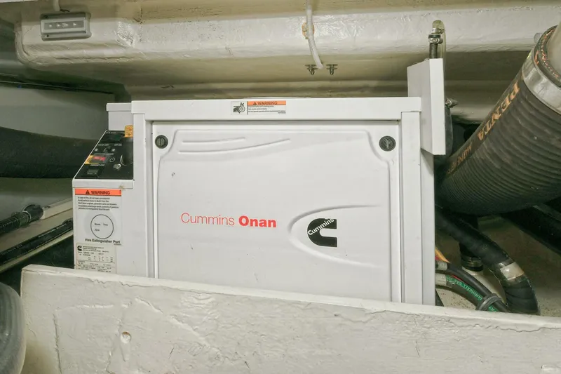 Double Diamond Yacht Photos Pics Cummins Onan generator in 2018 Tiara Yachts 39 Coupe engine room.