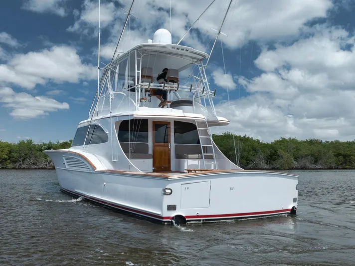 Recidivist Yacht Photos Pics 2006 B&D 60 Custom Carolina- Transom Profile