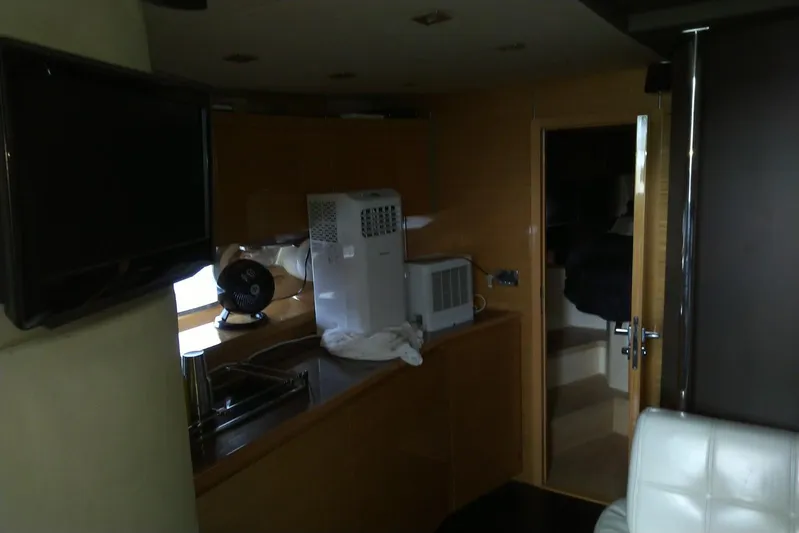 Sol Yacht Photos Pics Interior of 2010 Azimut Atlantis 54 yacht with modern amenities and sleek design.