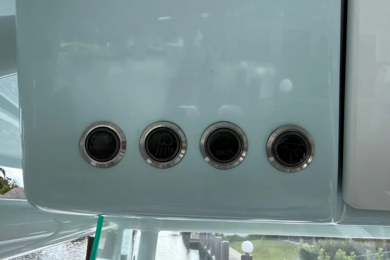  Yacht Photos Pics Control panel of 2023 Cape Horn 32 XS boat with four buttons.