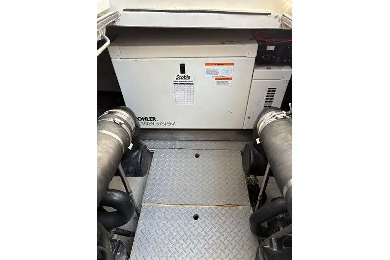  Yacht Photos Pics Engine room of 2003 Regal Commodore 3880 with Kohler power system.