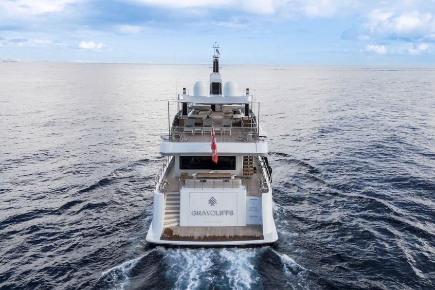 Luxury Feadship Lagoon Cruiser (FLC) 2016 yacht sailing on open sea.