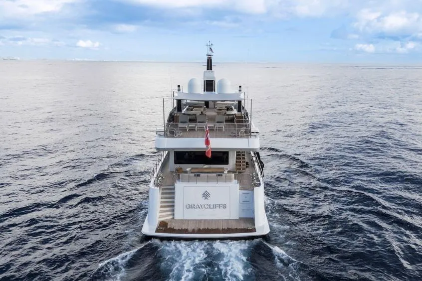 Luxury Feadship Lagoon Cruiser (FLC) 2016 yacht sailing on open sea.